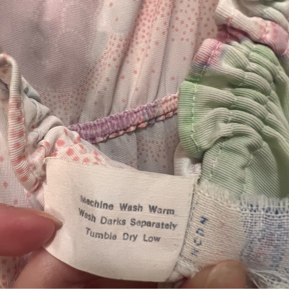 Vintage 70s 1970s night slip gown and matching robe set rare medium peacock - Picture 8 of 13